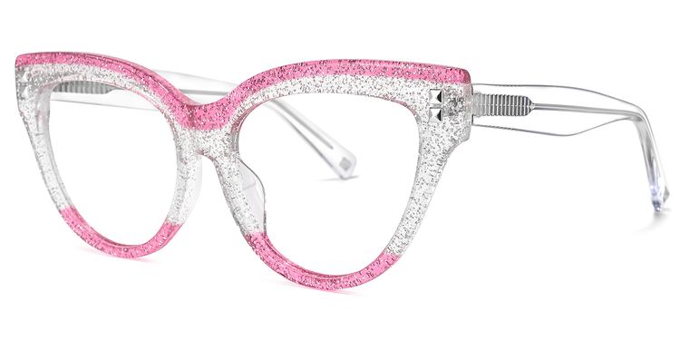 Cascata Cateye Clear Glasses