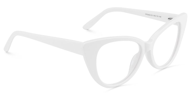 Cat Eye White Glasses | Zeelool Eyeglasses3