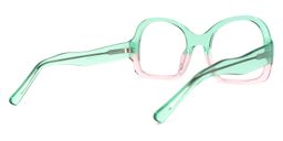Peffer Geometric Green-Pink Glasses4