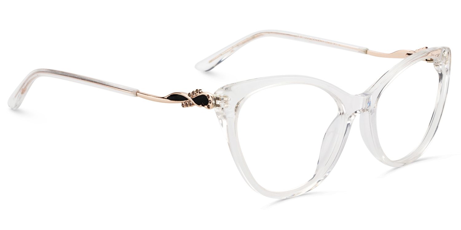 Cat Eye Clear Glasses | Zeelool Glasses3