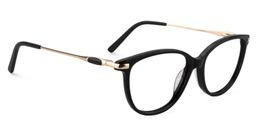 Camilla Oval Black Glasses2