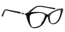 Candra Cat eye Black Glasses3