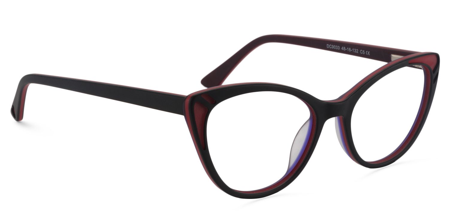 Cat eye Black Glasses | Zeelool Glasses2