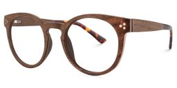 Carita Round Brown Glasses2