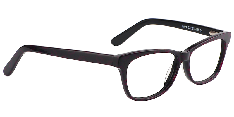 Rectangle Purple Tortoise Glasses3