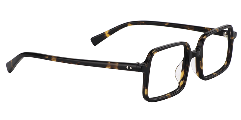Rectangle Gold-Tortoise Glasses3