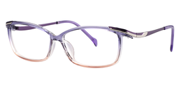 Henna Rectangle Purple Glasses2