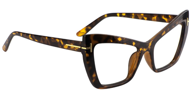 Cateye Gold-Tortoise Glasses | Zeelool Eyeglasses Online3
