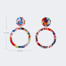 Stylish Annulus Floral Earrings3