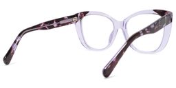 Liranzo Cateye Purple Glasses4