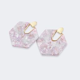 Vintage Geometric Shape Pink Earrings0