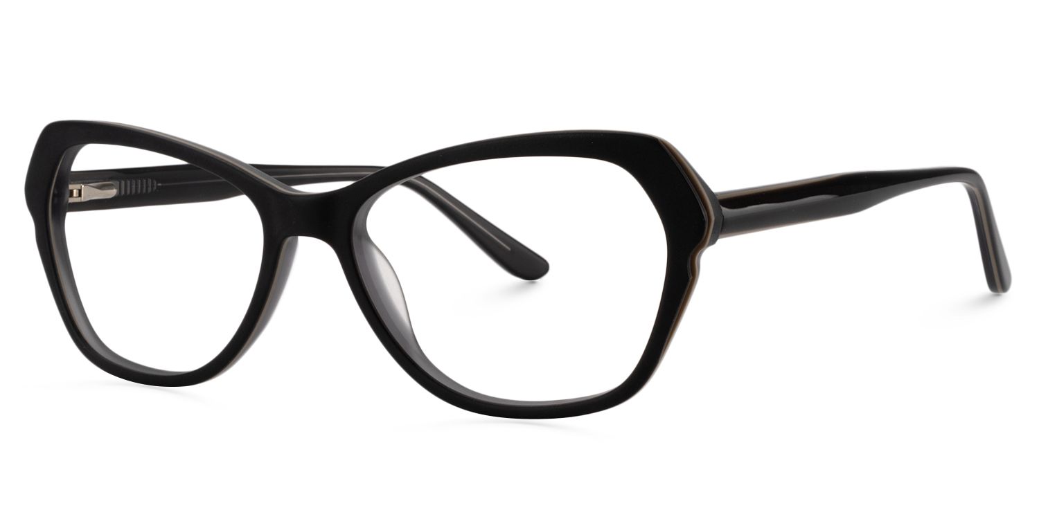 Rectangle Black Glasses | Zeelool Glasses3