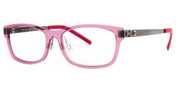 Anastasia Rectangle Pink-Red Glasses4