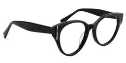Carroll Oval Black Glasses2
