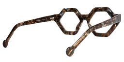Barreto Geometric Brown Glasses4