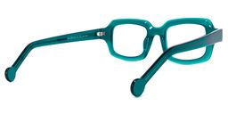 Rune Square Peacock-Blue Glasses4