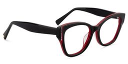 Casandra Square Black Glasses3