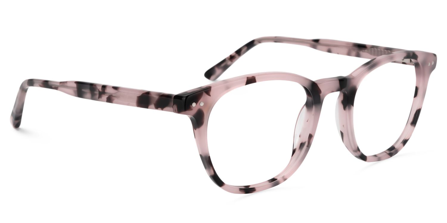 Round Pink Floral Glasses | Zeelool Glasses3