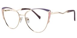 Celestine Cat Eye Purple Glasses2