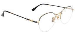 Abigail Round Black Glasses 2