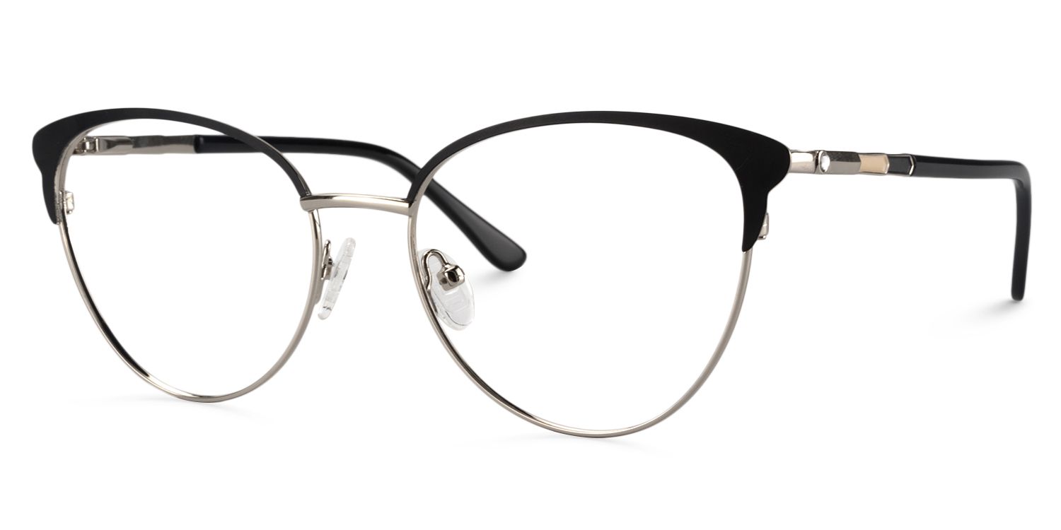 Browline Black Glasses | Zeelool Glasses2