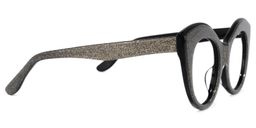 Rosemary Cateye Black-Silver Glasses3