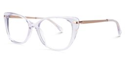 Chanda Cat Eye Clear Glasses2