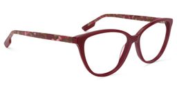 Chandra Cat Eye Dark Red Glasses3
