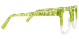 Dexter Square Green-White Glasses2