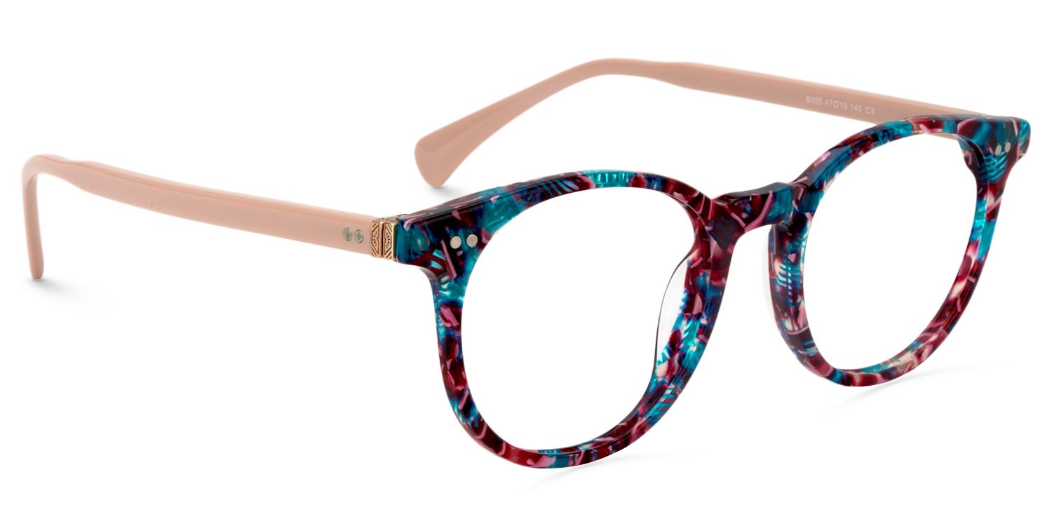 Round Floral Glasses | Zeelool Glasses2