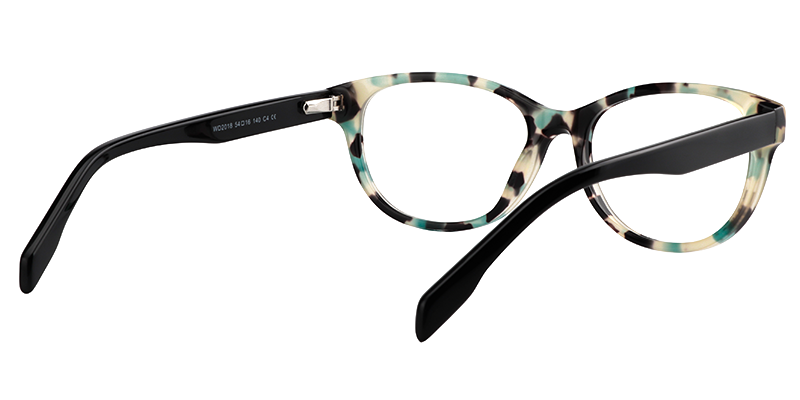 Oval Green Floral Glasses5