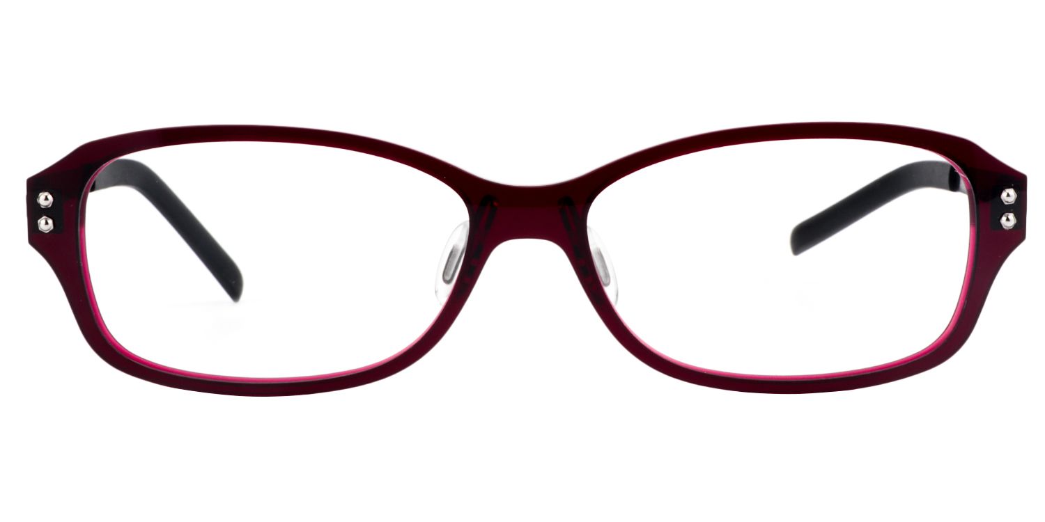 Rectangle Red Glasses | Zeelool Glasses0