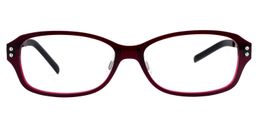 Arabela Rectangle Red Glasses0