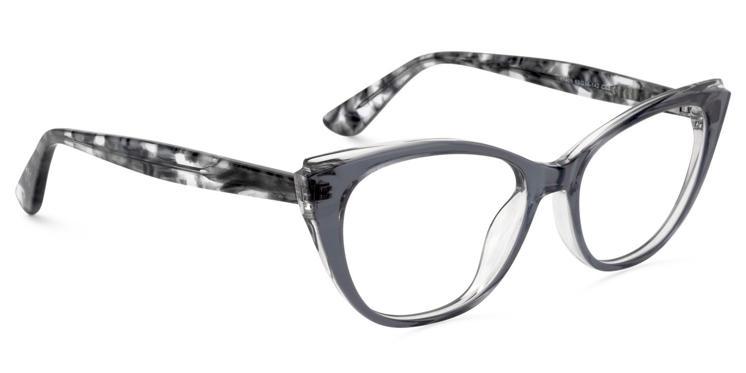 Cat Eye Gray Glasses | Zeelool Glasses3