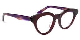 Chadwick Cat Eye Dark Red Glasses2