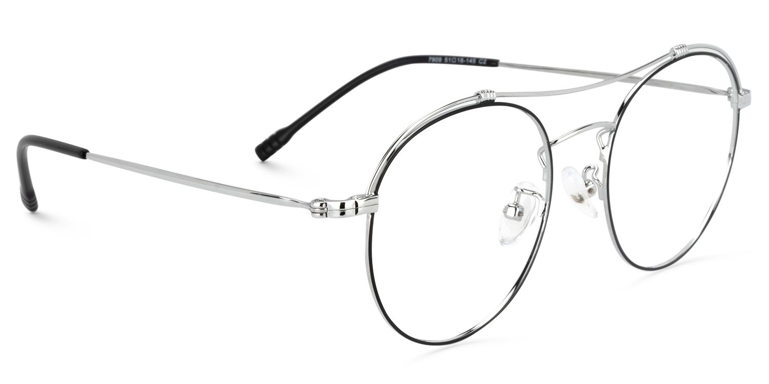 Aviator Black Glasses | Zeelool Glasses2