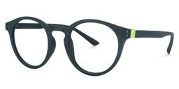 Charley Round Dark Green Glasses3