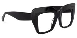 Charmaine Cat Eye Black Glasses2