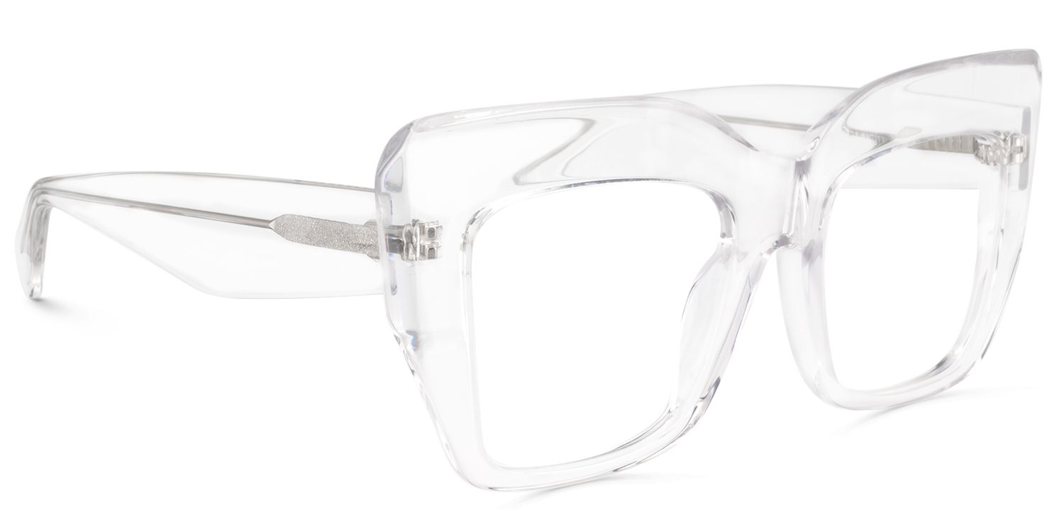 Cat Eye Clear Glasses | Zeelool Glasses3