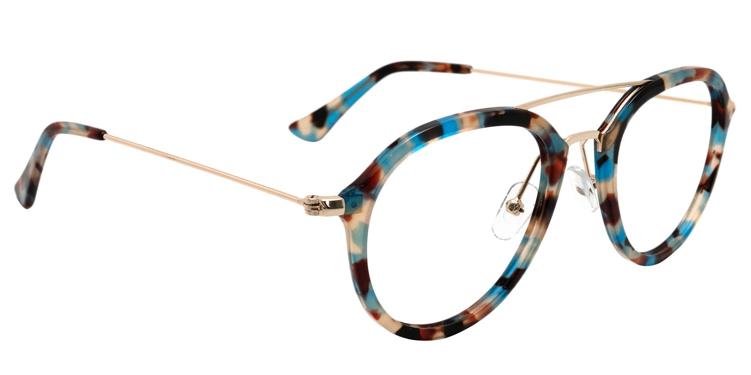 Aviator Blue Tortoise Glasses | Zeelool Glasses3