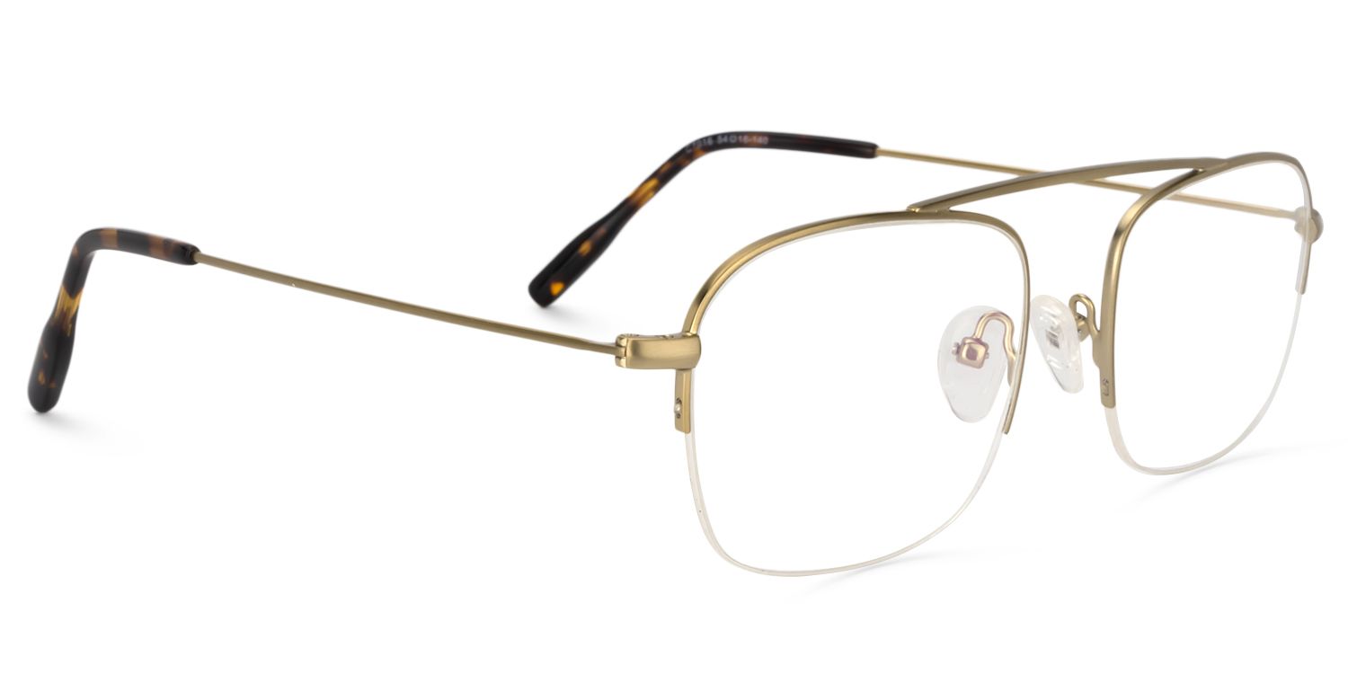 Rectangle Gold Glasses | Zeelool Glasses3