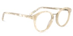 Chloe Round Beige Glasses3