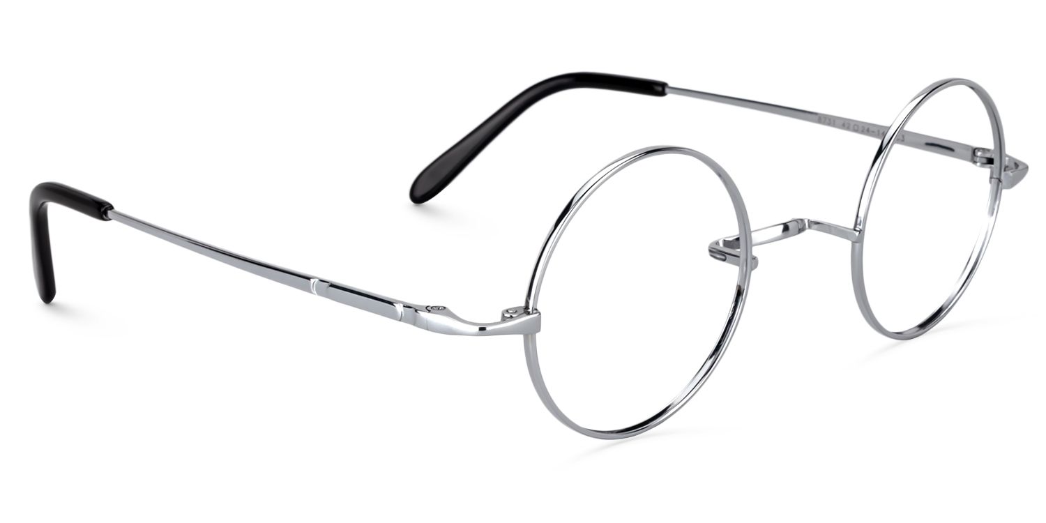 Round Silver Glasses | Zeelool Glasses2