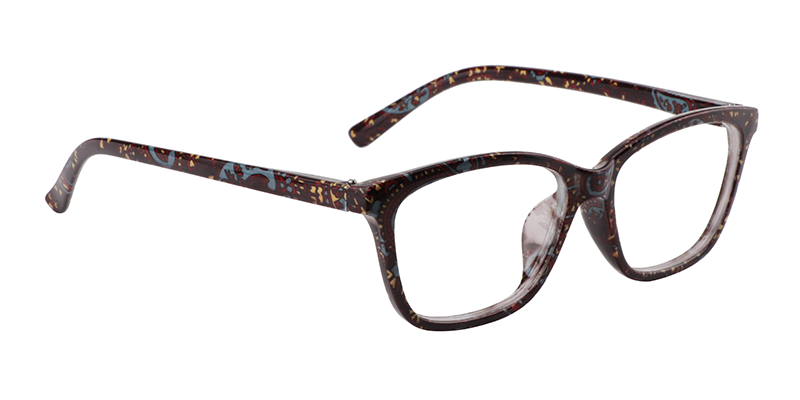 Rectangle Brown Reading Glasses | Zeelool Reading Glasses3