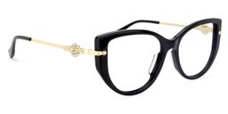 Claudine Cat Eye Black Glasses3