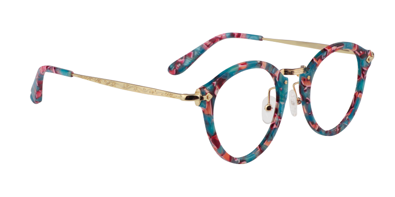 Round Floral Glasses | Zeelool Prescription Glasses3