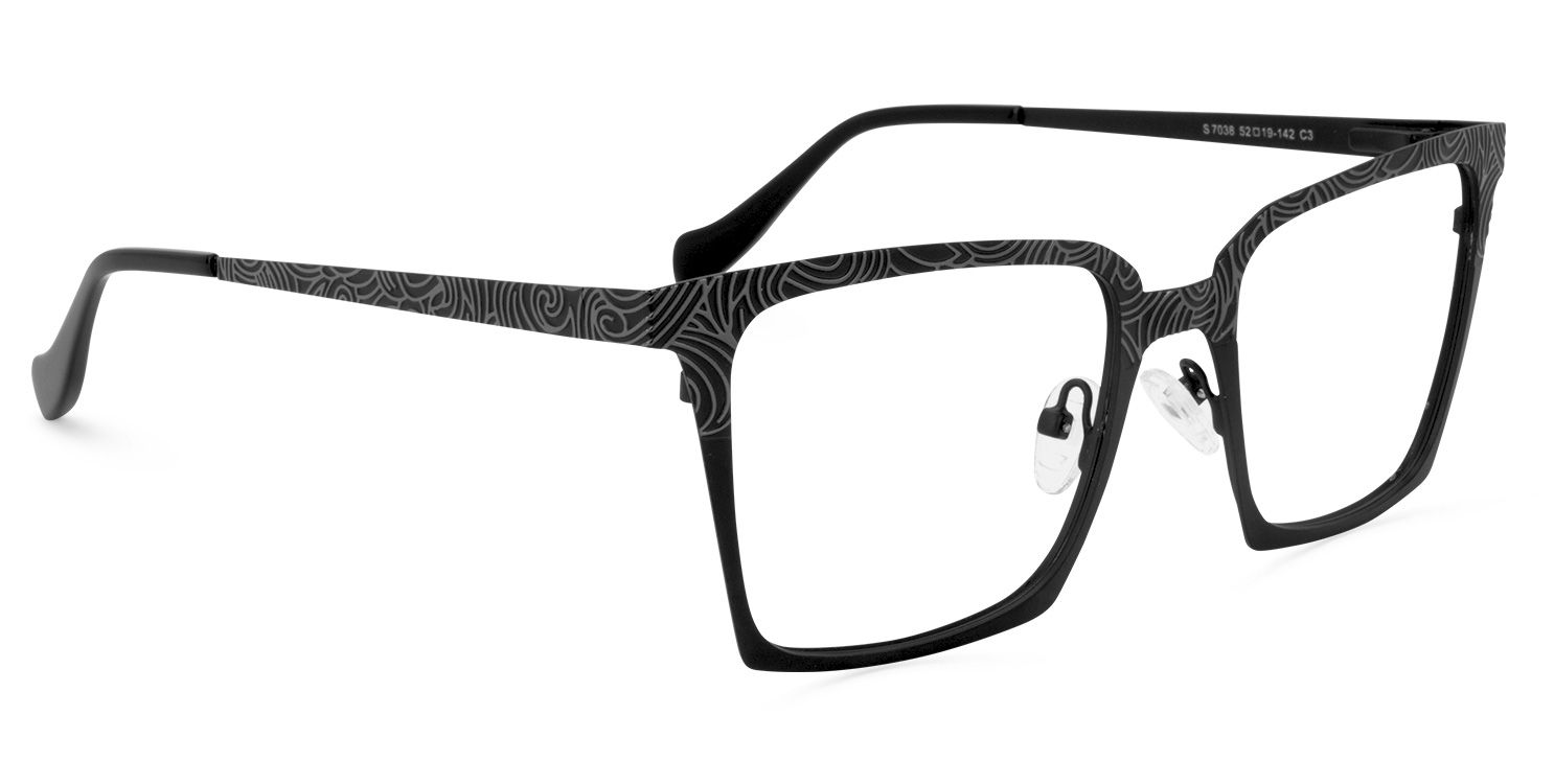 Square Black Glasses | Zeelool Glasses2
