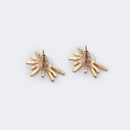Vintage Geometric Shaped Gold Earrings 1
