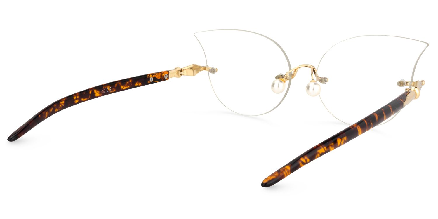 Cat Eye Yellow Tortoise Glasses | Zeelool Glasses4