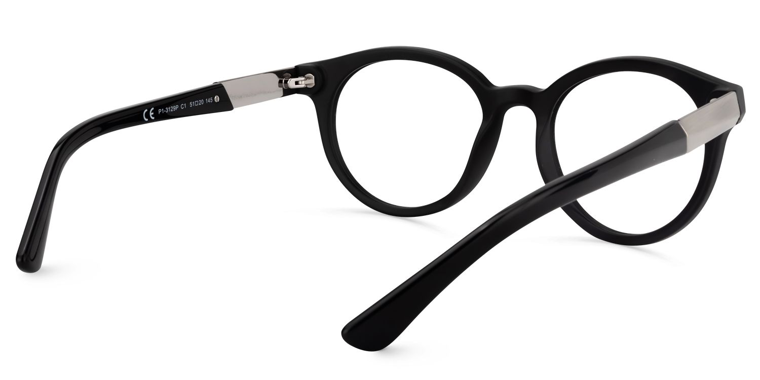 Round Black Glasses | Zeelool Glasses4